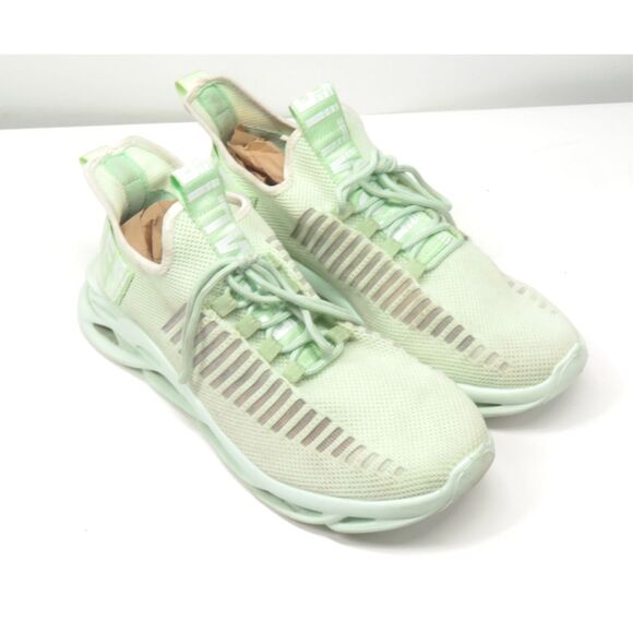 Abborora Men Casual Mesh Sneakers Sock Shoe Bright LIME Green Size 46 US 11 - Picture 1 of 8